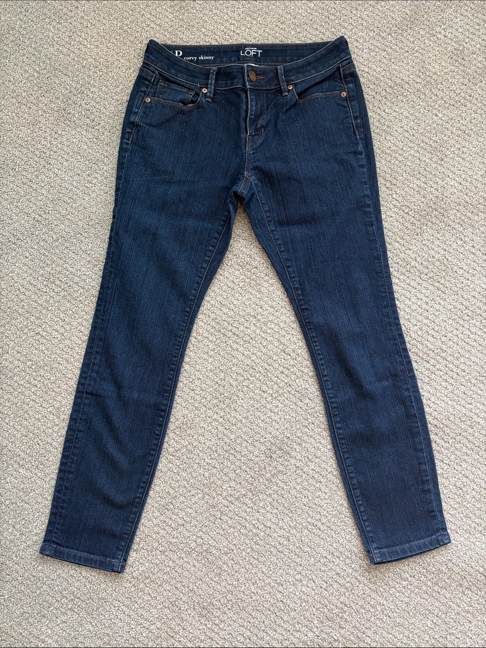 LOFT Navy Skinny Jeans